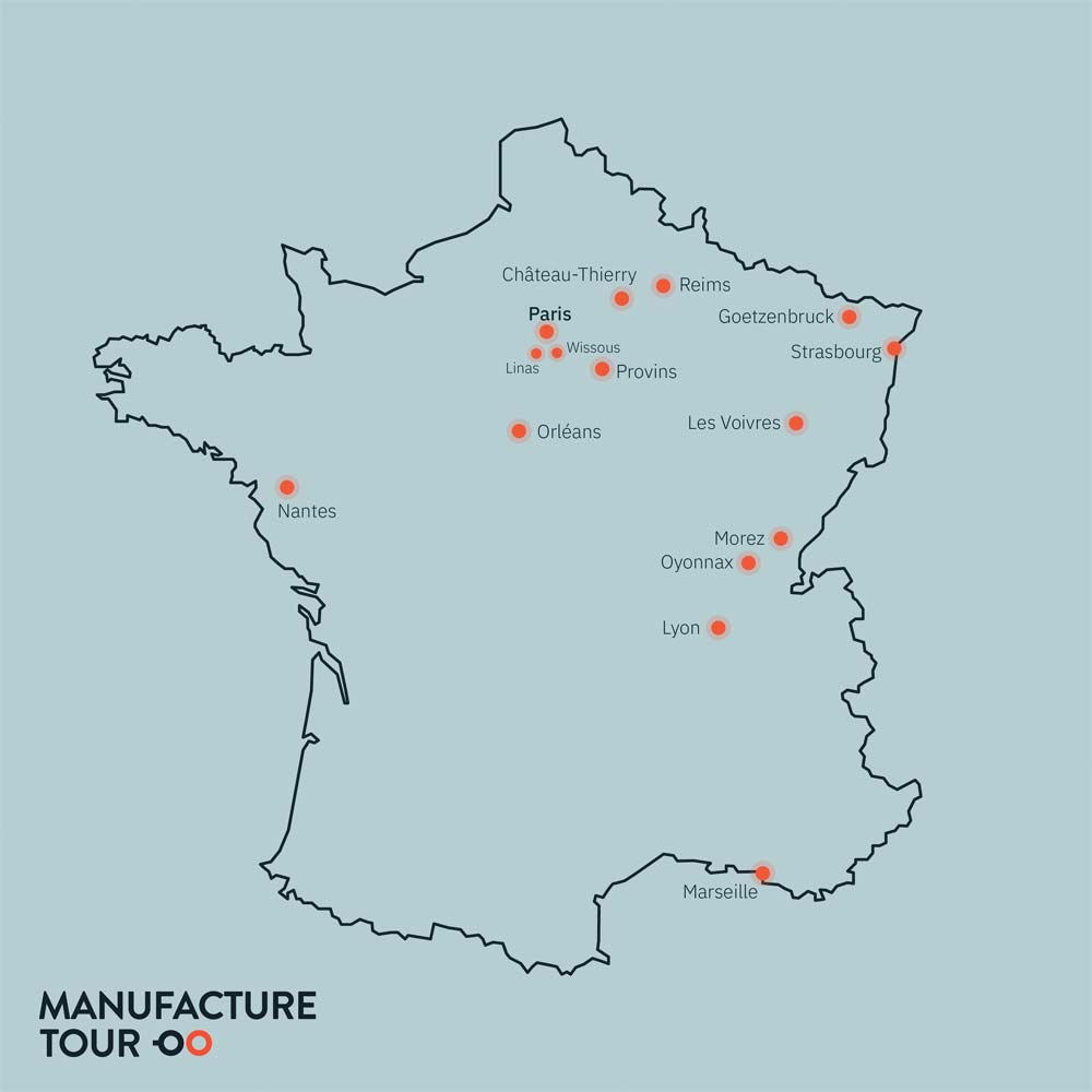 Carte manufacture tour