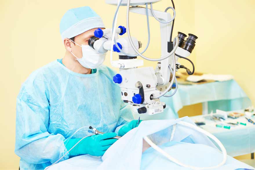 Chirurgie des yeux