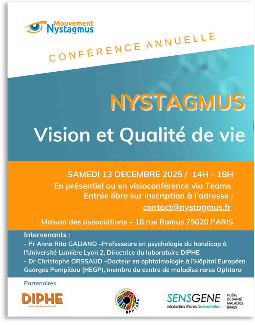 Conférence annuelle association Nystagmus