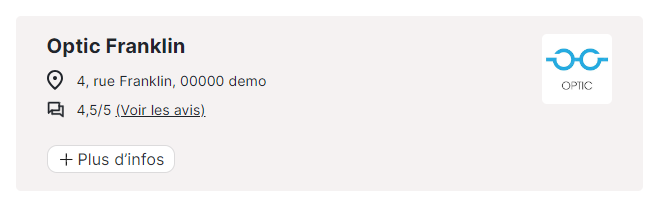 Exemple de fiche annuaire avec toutes les options