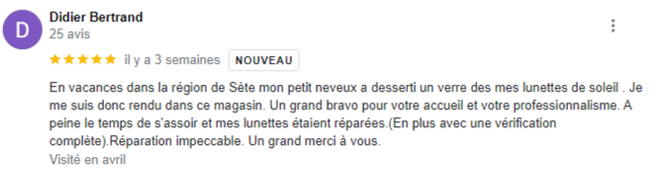 Avis Krys Sète 2 guide vue