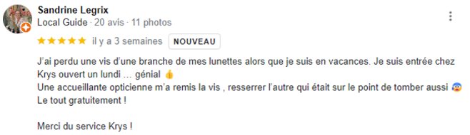 Avis Krys Sète 1 guide vue